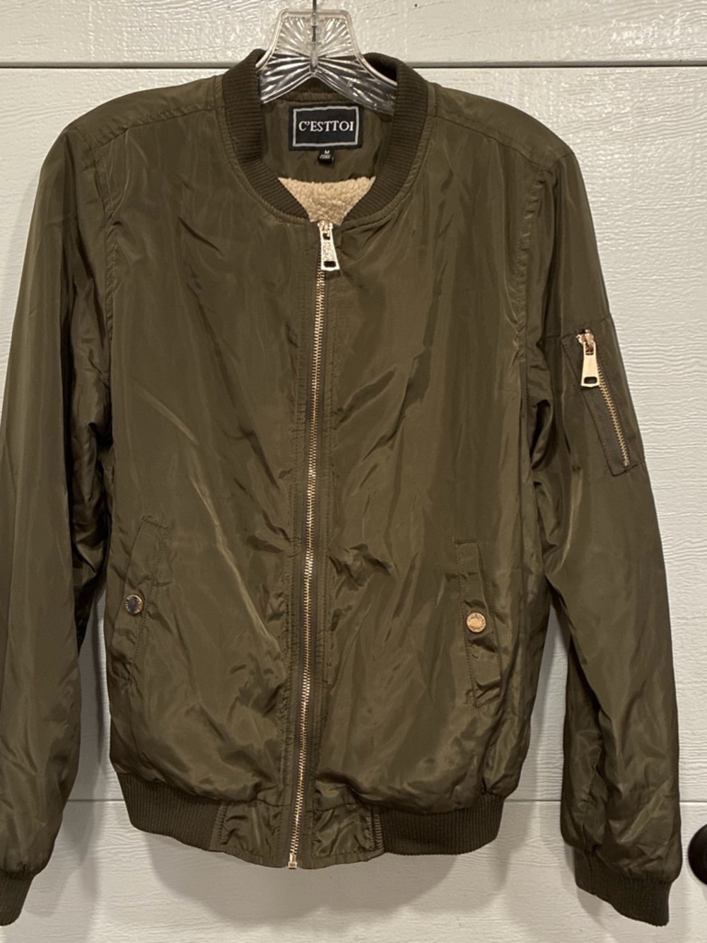 Women’s Olive Bomber Jacket